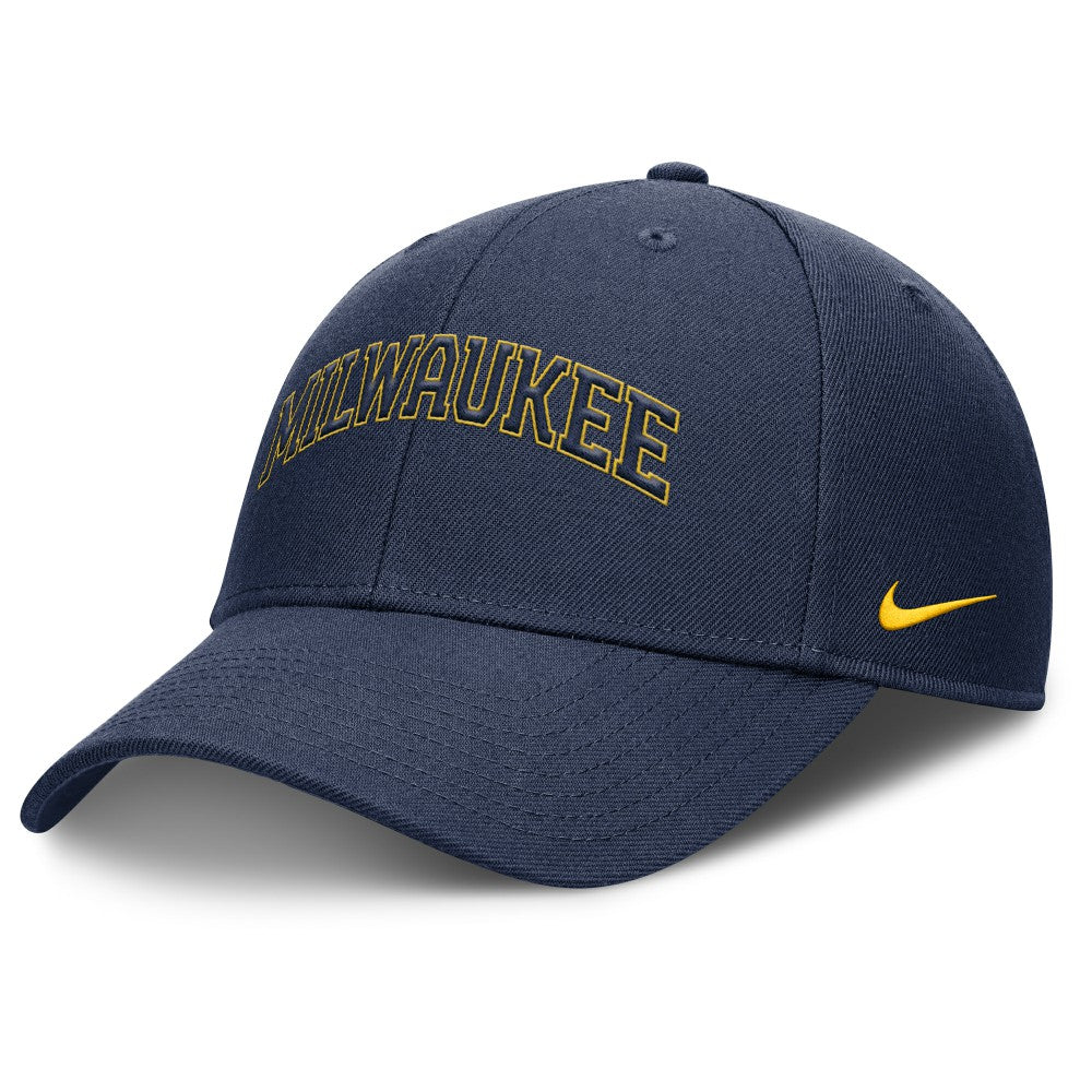 Milwaukee Brewers Nike Rise Gaberdine Adjustable Hat for sale