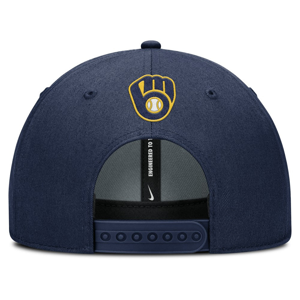 Milwaukee Brewers Nike Rise Gaberdine Adjustable Hat for sale