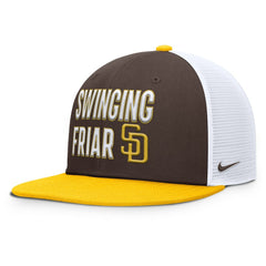 San Diego Padres Nike Pro Trucker Snapback Hat Clearance