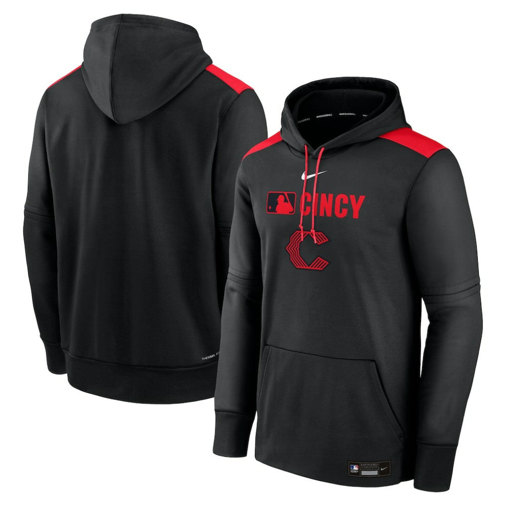 Cincinnati Reds Nike Authentic Collection City Connect Therma Pullover Hoodie for sale