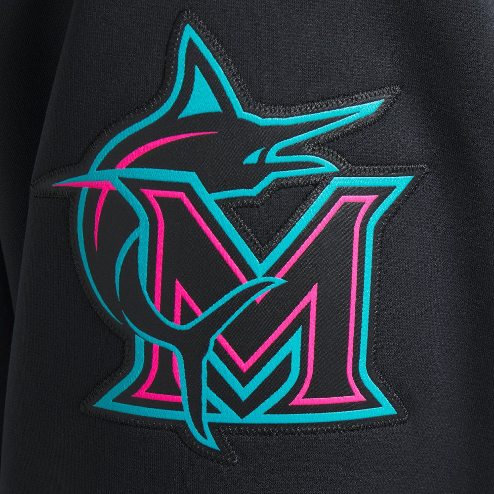 Miami Marlins Nike 2025 City Connect Authentic Collection Therma Pullover Hoodie On Sale