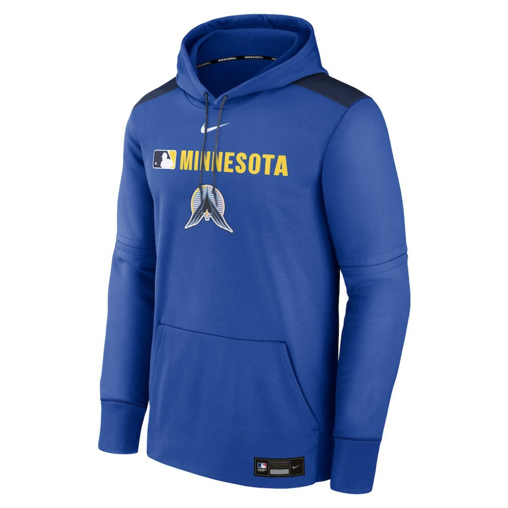 Minnesota Twins Nike Authentic Collection City Connect Therma Pullover Hoodie Lifestyle
