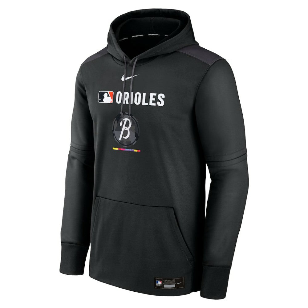 Baltimore Orioles Nike Authentic Collection City Connect Therma Pullover Hoodie Sale