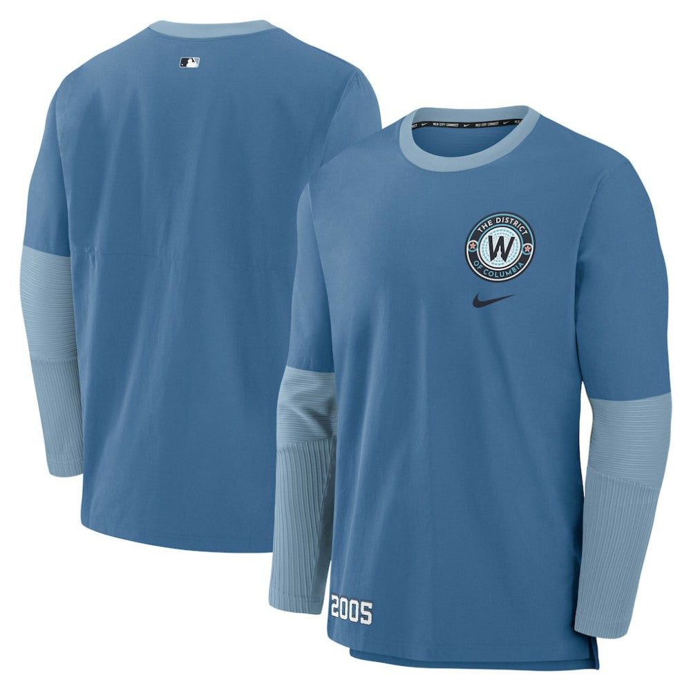 Washington Nationals Nike 2025 City Connect Authentic Collection Player Dri-FIT Lightweight Pullover Clearance
