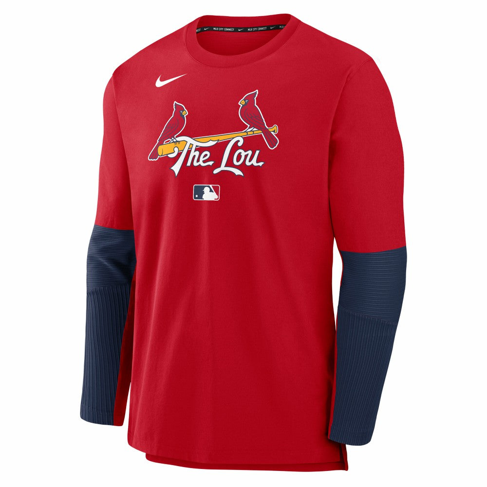 St. Louis Cardinals Nike 2025 City Connect Authentic Collection Player Dri-FIT Lightweight Pullover Clearance
