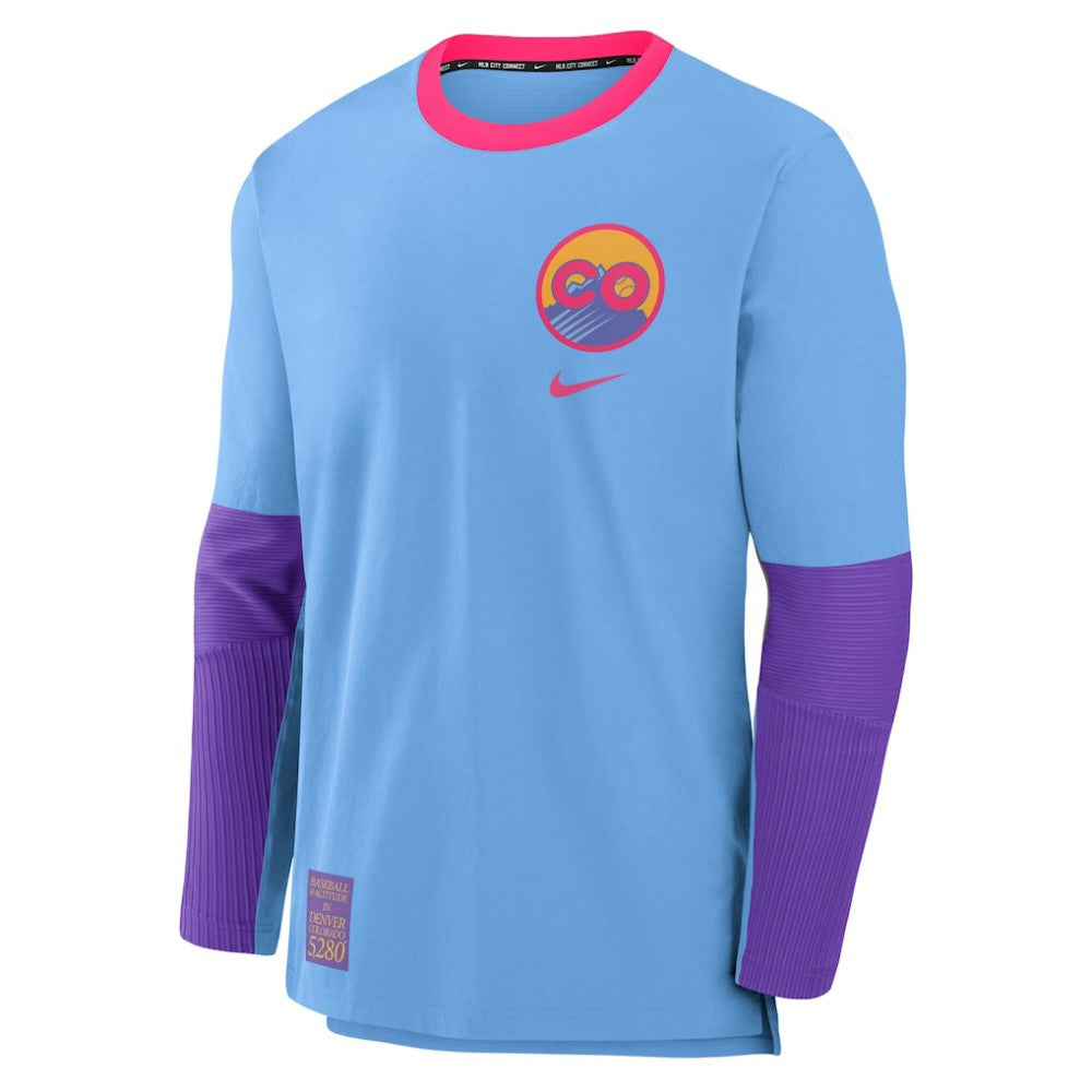 Colorado Rockies Nike 2025 City Connect Authentic Collection Player Dri-FIT Lightweight Pullover On Sale