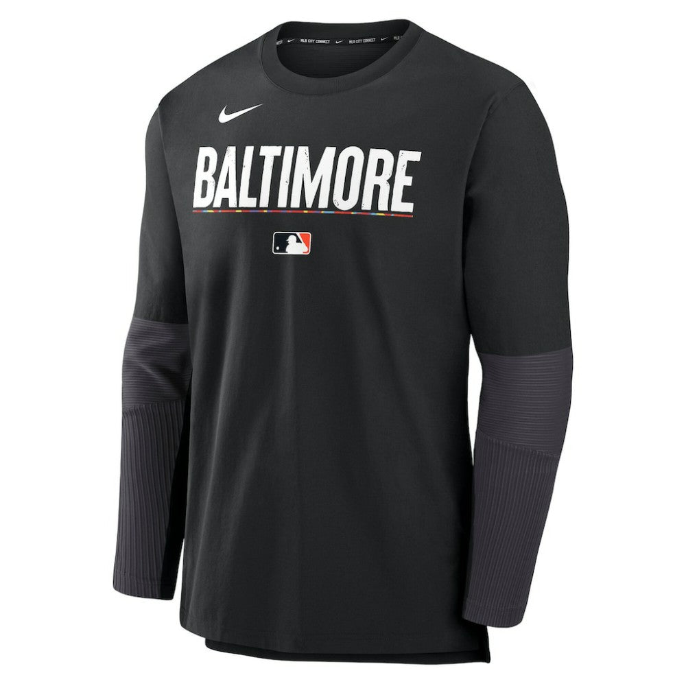 Baltimore Orioles Nike 2025 City Connect Authentic Collection Player Dri-FIT Lightweight Pullover On Sale