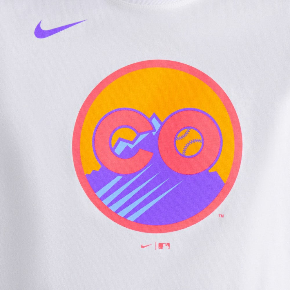 Colorado Rockies Nike 2025 City Connect Logo T-Shirt for sale