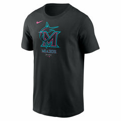 Miami Marlins Nike 2025 City Connect Large Logo T-Shirt Near Me