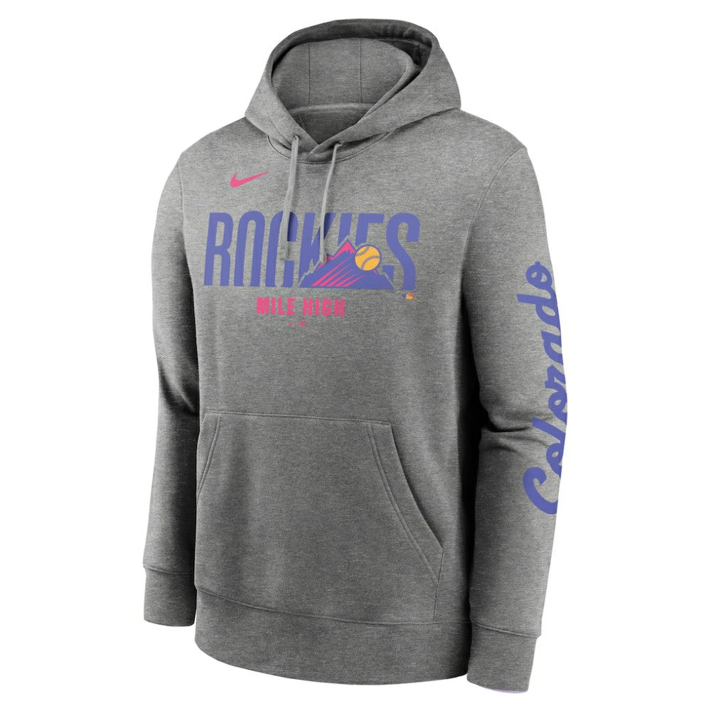 Colorado Rockies Nike 2025 City Connect French Terry Club Fleece Pullover Hoodie Clearance