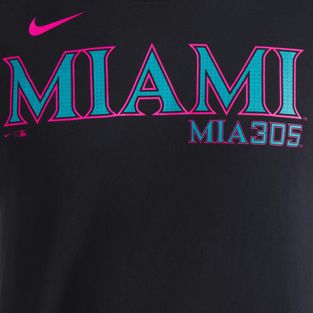 Miami Marlins Nike City Connect Wordmark T-Shirt Sale