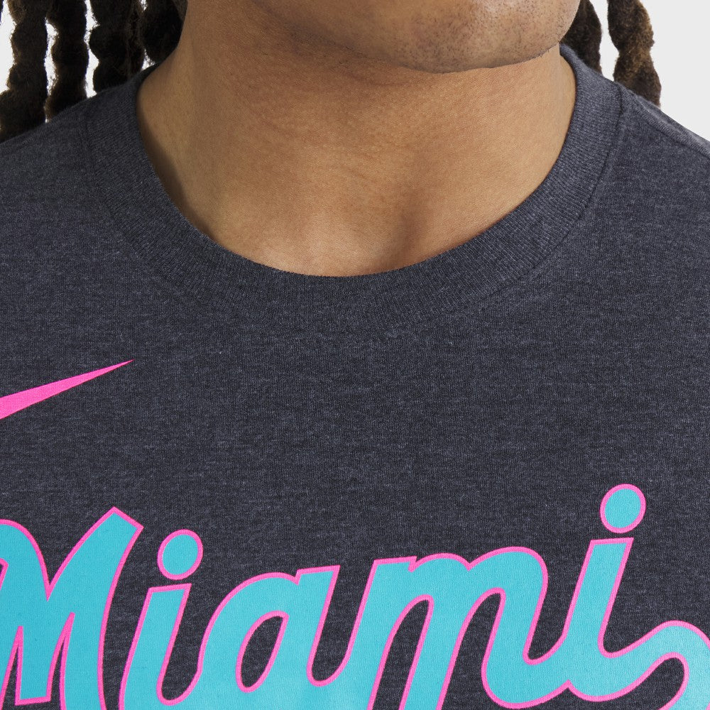 Miami Marlins Nike City Connect Script Tri-Blend T-Shirt for sale