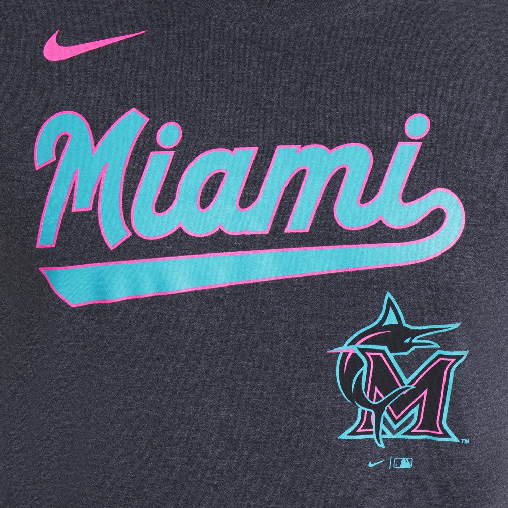 Miami Marlins Nike City Connect Script Tri-Blend T-Shirt for sale