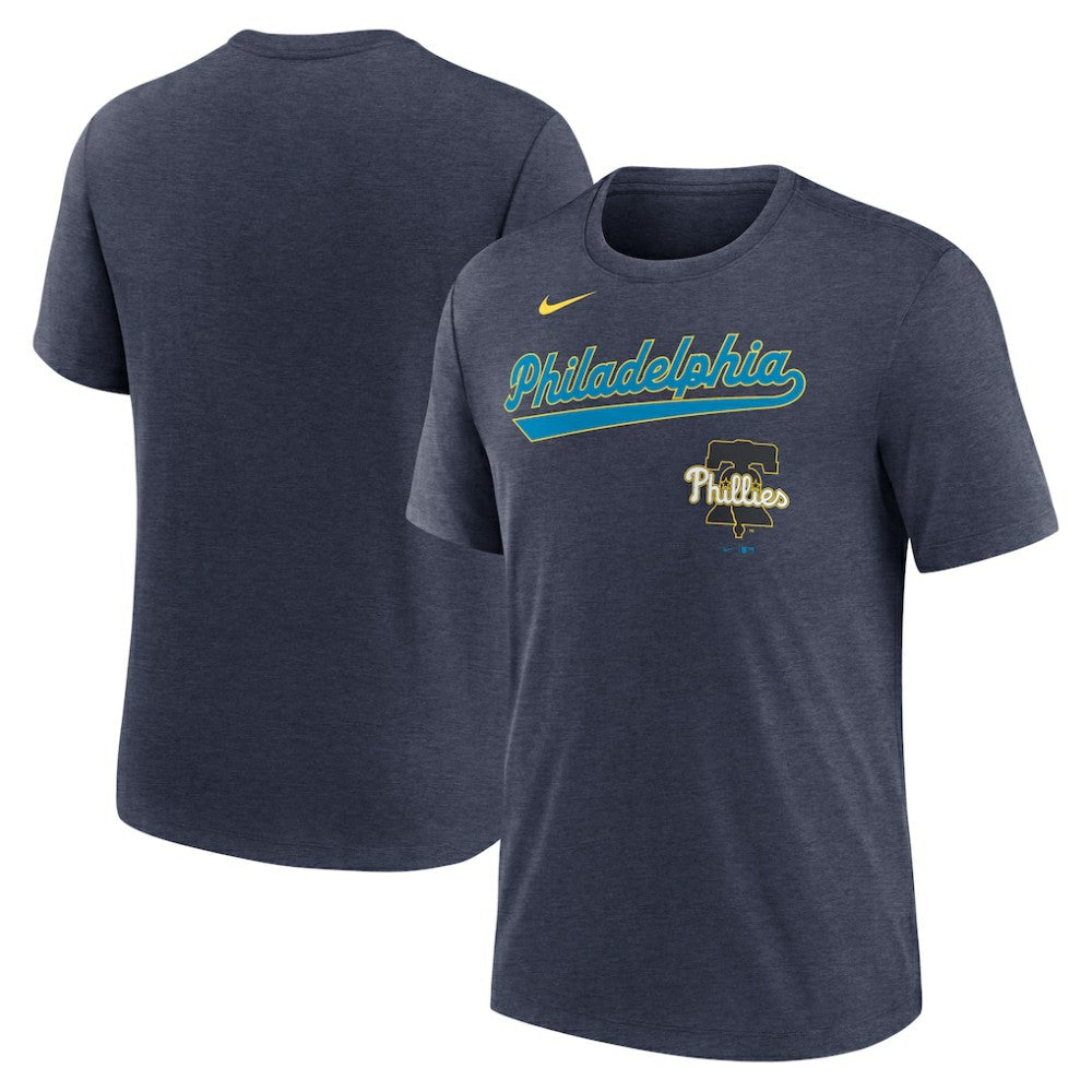 Philadelphia Phillies Nike City Connect Script Tri-Blend T-Shirt Sale
