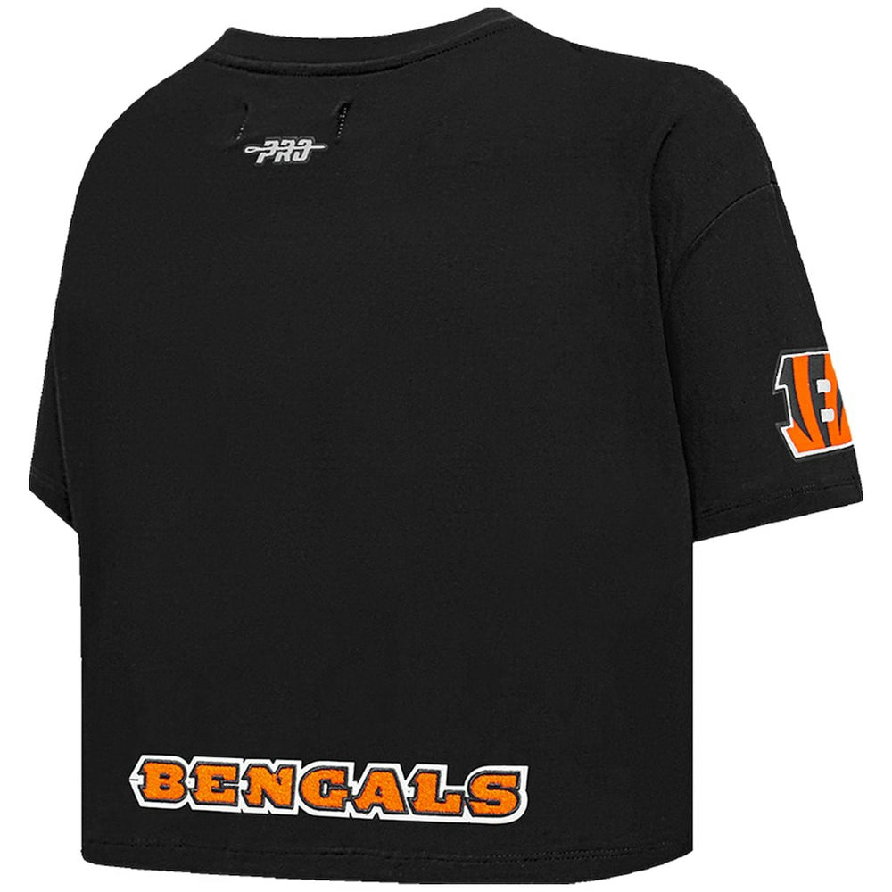 Joe Burrow Cincinnati Bengals Pro Standard Women's Player Name & Number Cropped Boxy T-Shirt Black - NFL