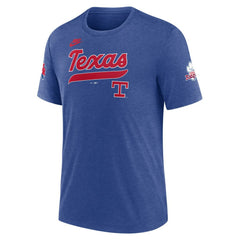 Texas Rangers Nike Cooperstown Collection Eras Tri-Blend T-Shirt Clearance