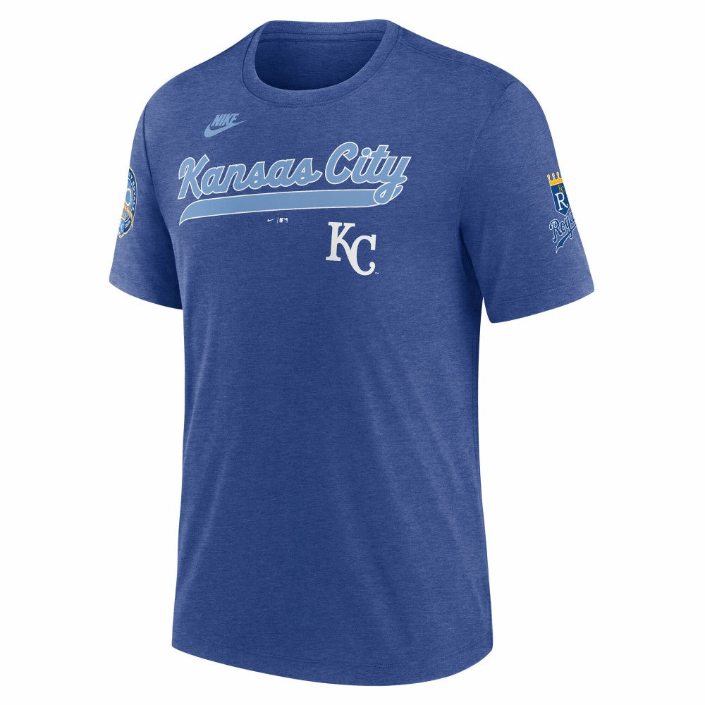 Kansas City Royals Nike Cooperstown Collection Eras Tri-Blend T-Shirt for sale