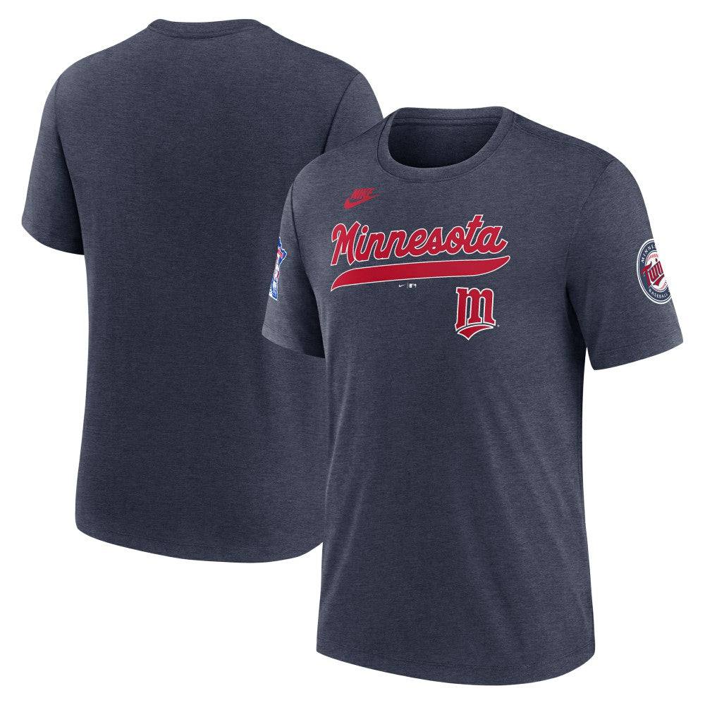 Minnesota Twins Nike Cooperstown Collection Eras Tri-Blend T-Shirt for sale