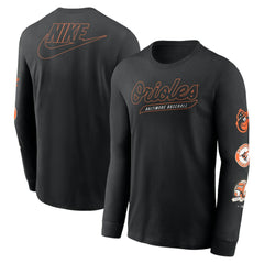 Baltimore Orioles Nike Cooperstown Collection Knockout Long Sleeve T-Shirt On Sale