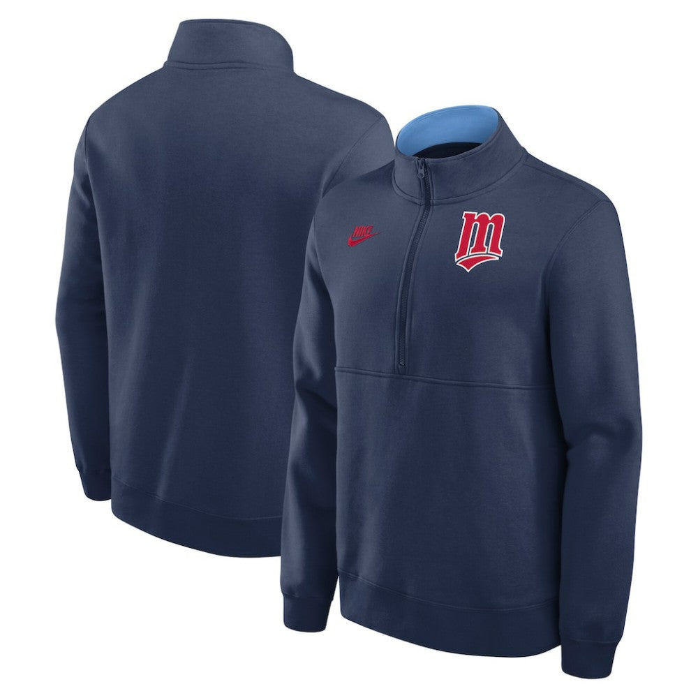 Minnesota Twins Nike Cooperstown Collection Fleece Half-Zip Pullover Online