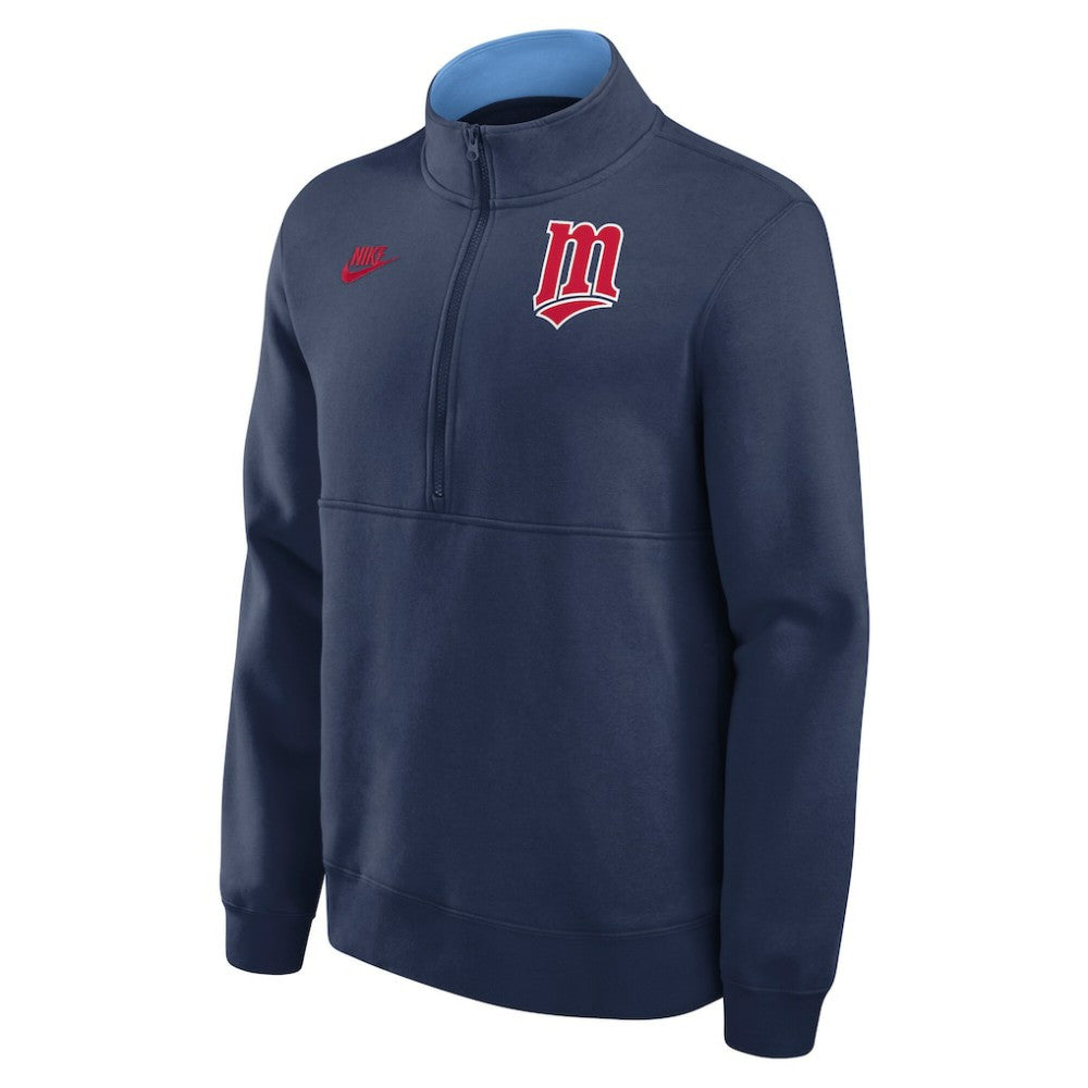 Minnesota Twins Nike Cooperstown Collection Fleece Half-Zip Pullover Online