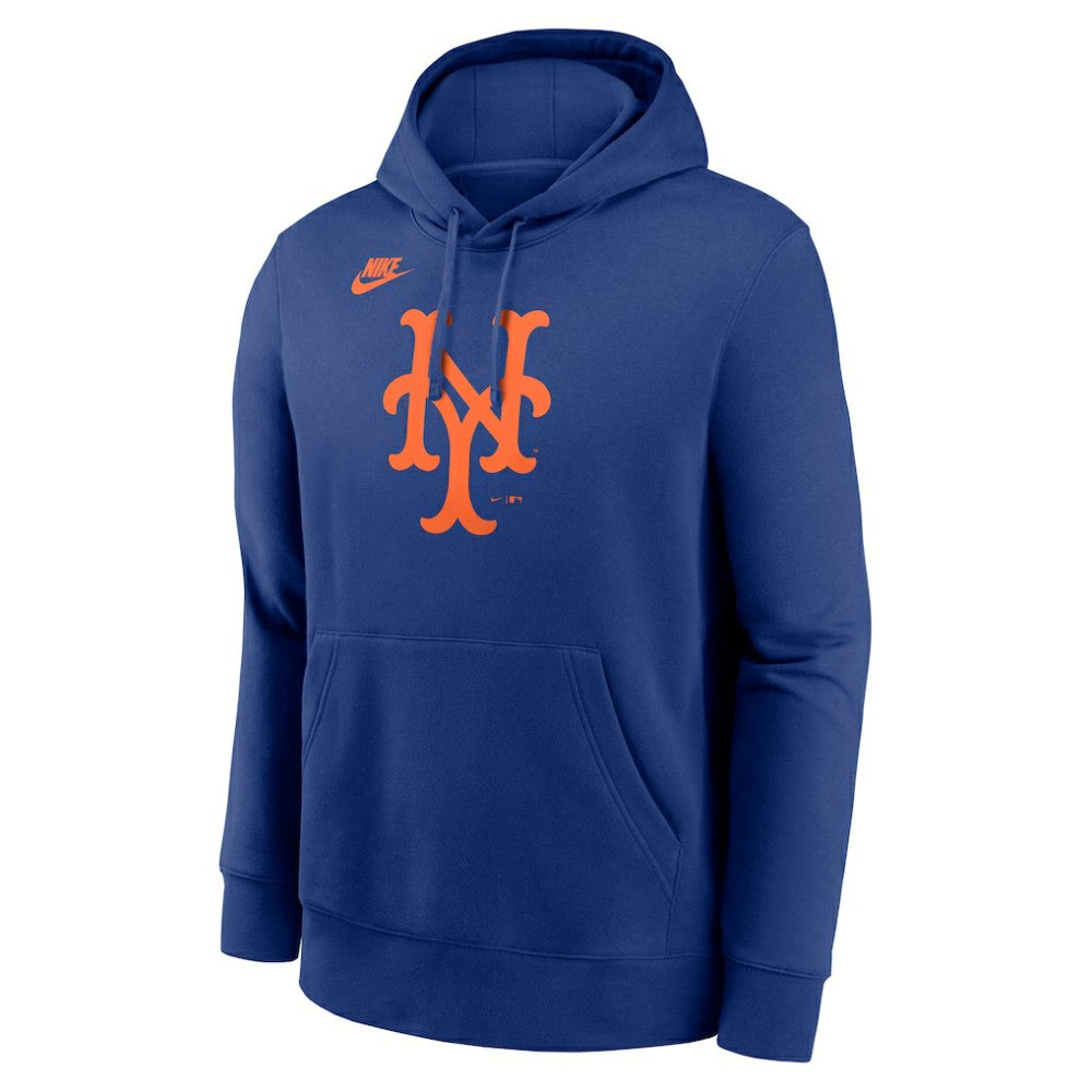 New York Mets Nike Cooperstown Collection Logo Club Hoodie Online