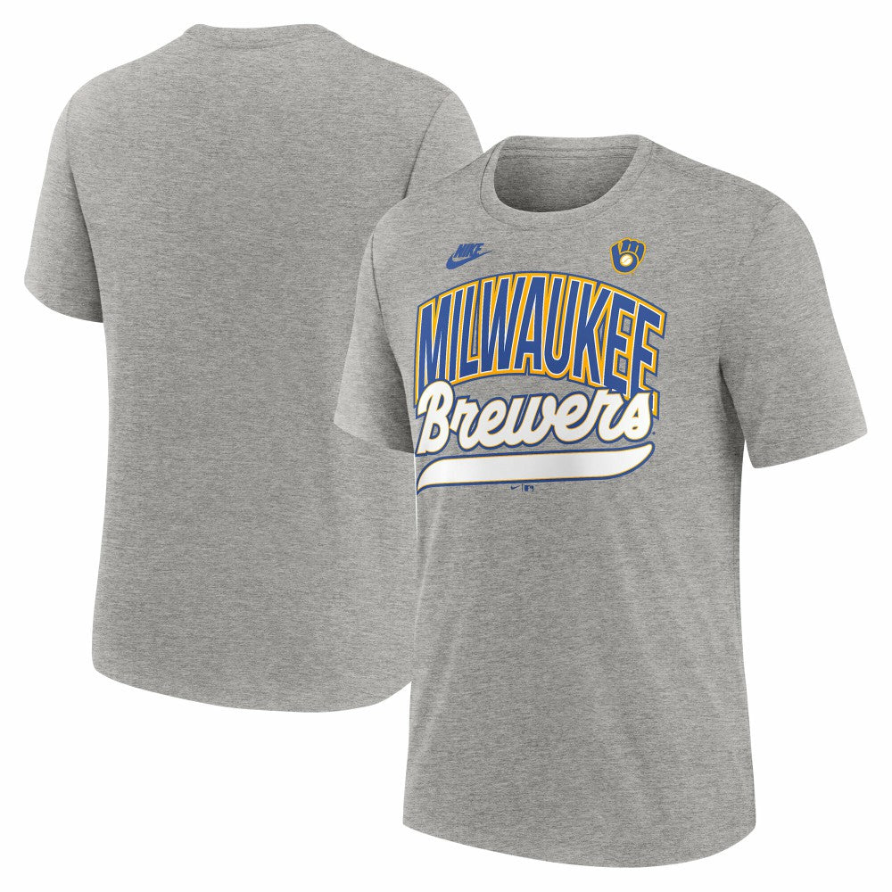 Milwaukee Brewers Nike Cooperstown Collection Retro Tri-Blend T-Shirt discount