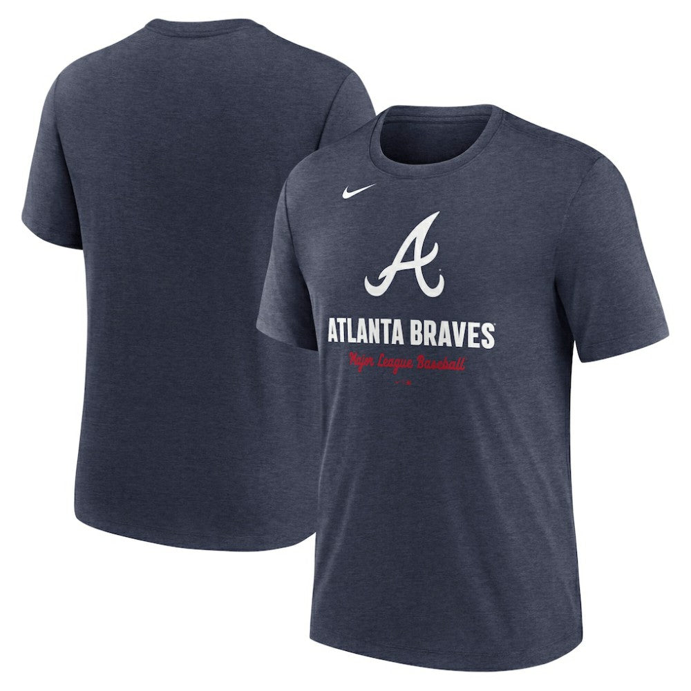 Atlanta Braves Nike Logo Tri-Blend T-Shirt discount