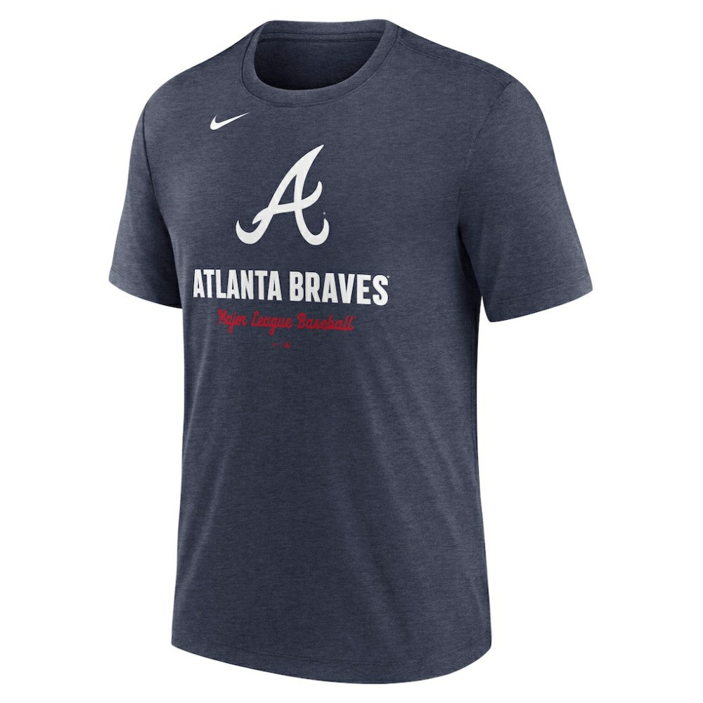 Atlanta Braves Nike Logo Tri-Blend T-Shirt discount
