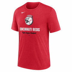 Cincinnati Reds Nike Logo Tri-Blend T-Shirt Online