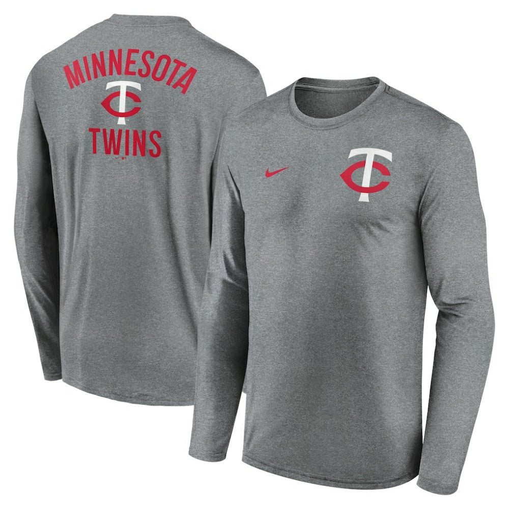 Minnesota Twins Nike 2-Hit Legend Dri-FIT Long Sleeve T-Shirt Lifestyle