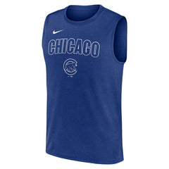 Chicago Cubs Nike Knockout Dri-FIT Muscle Tank Top discount