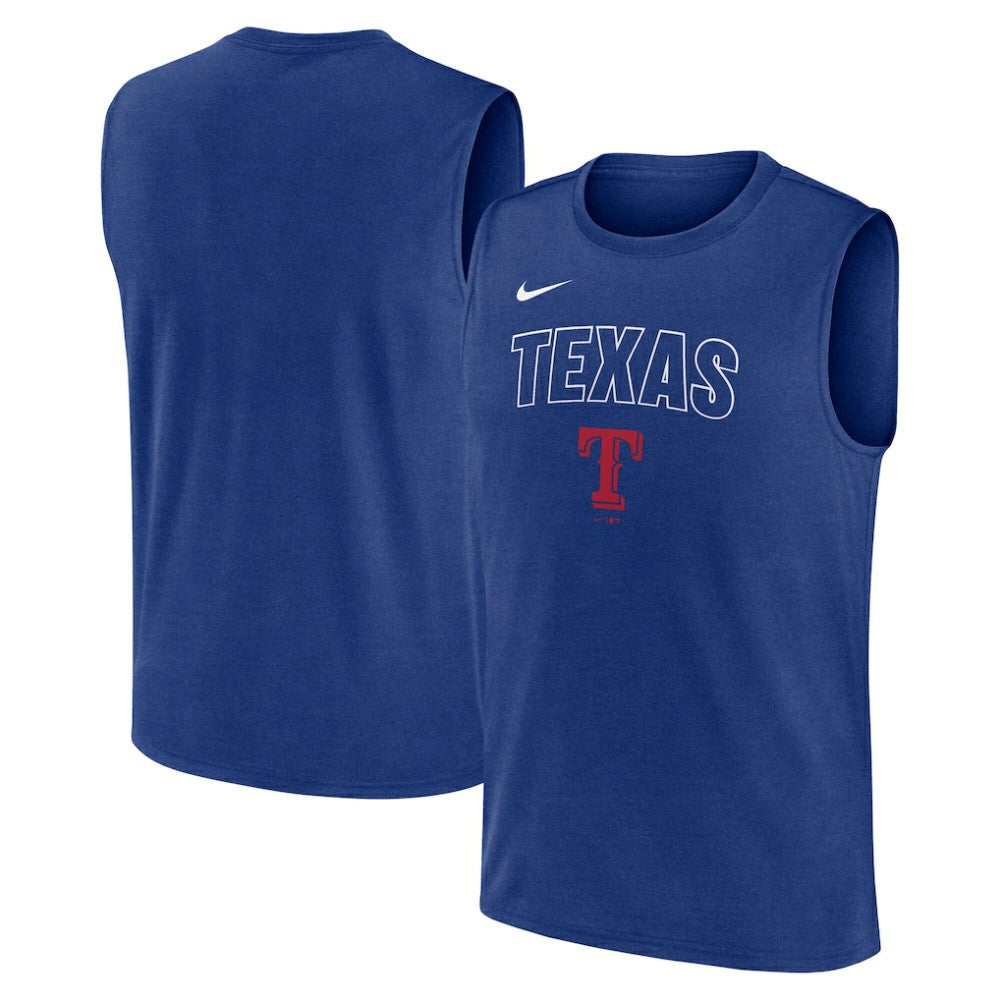 Texas Rangers Nike Knockout Dri-FIT Muscle Tank Top Lifestyle
