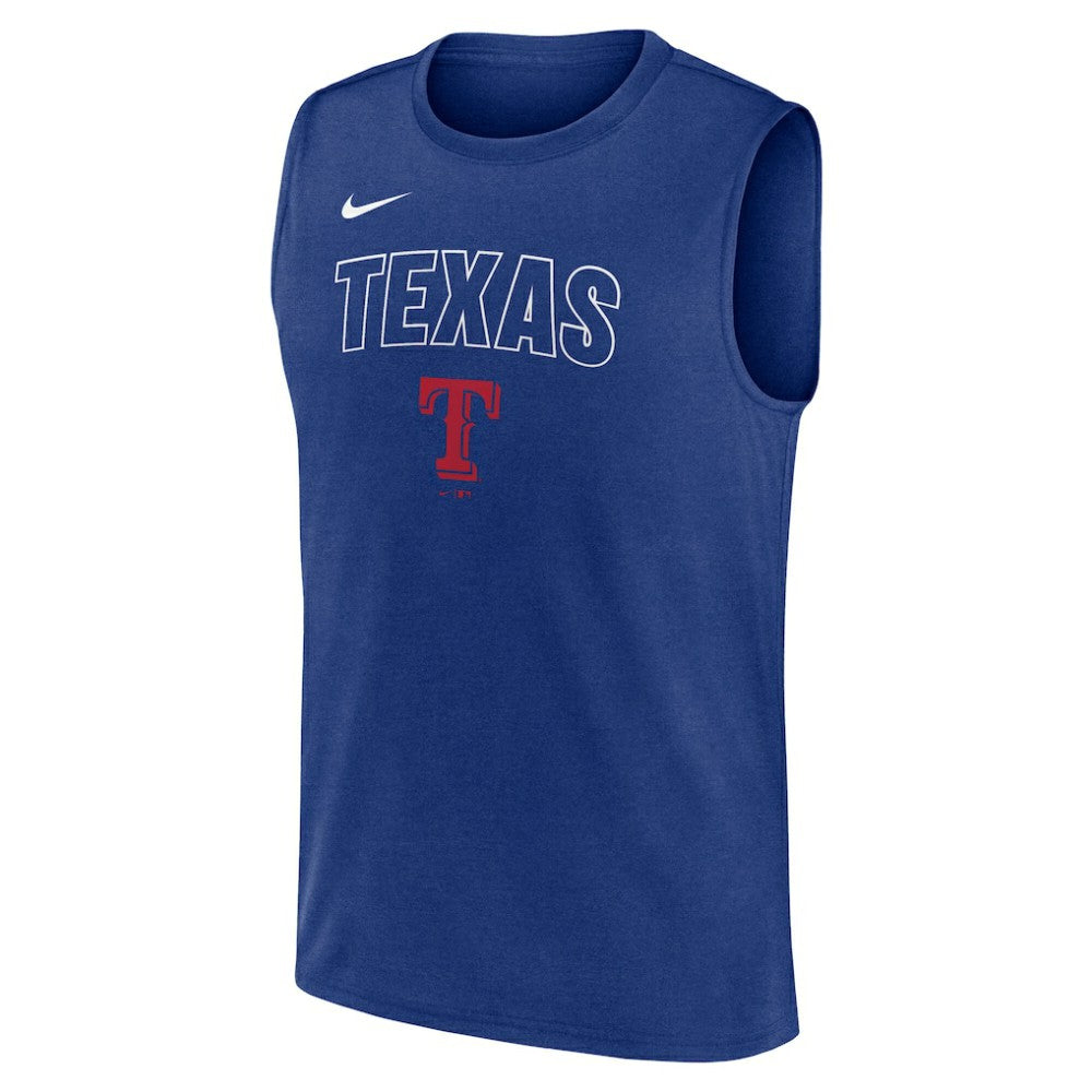 Texas Rangers Nike Knockout Dri-FIT Muscle Tank Top Lifestyle