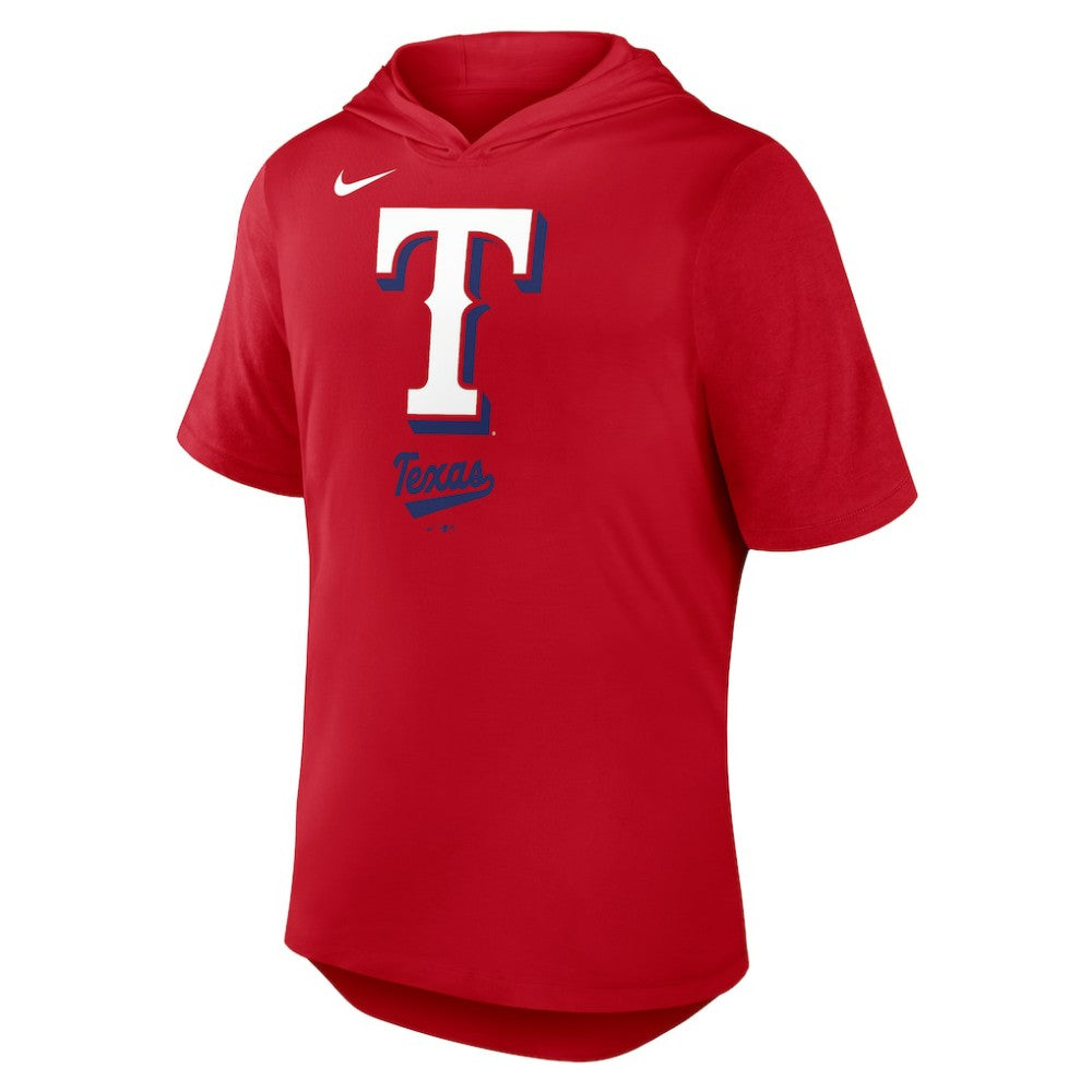 Texas Rangers Nike Tri-Blend Hoodie T-Shirt Clearance