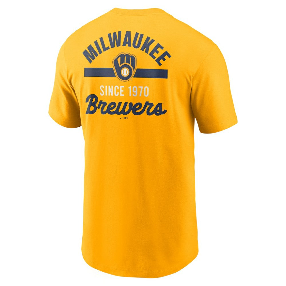 Milwaukee Brewers Nike 2-Hit T-Shirt Lifestyle