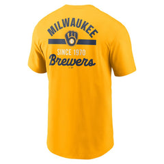 Milwaukee Brewers Nike 2-Hit T-Shirt Lifestyle