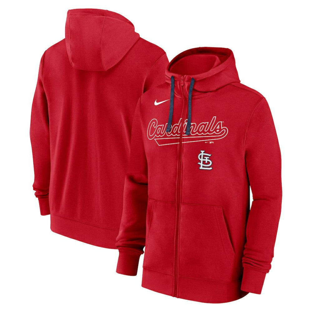 St. Louis Cardinals Nike Knockout Script Full-Zip Hoodie On Sale