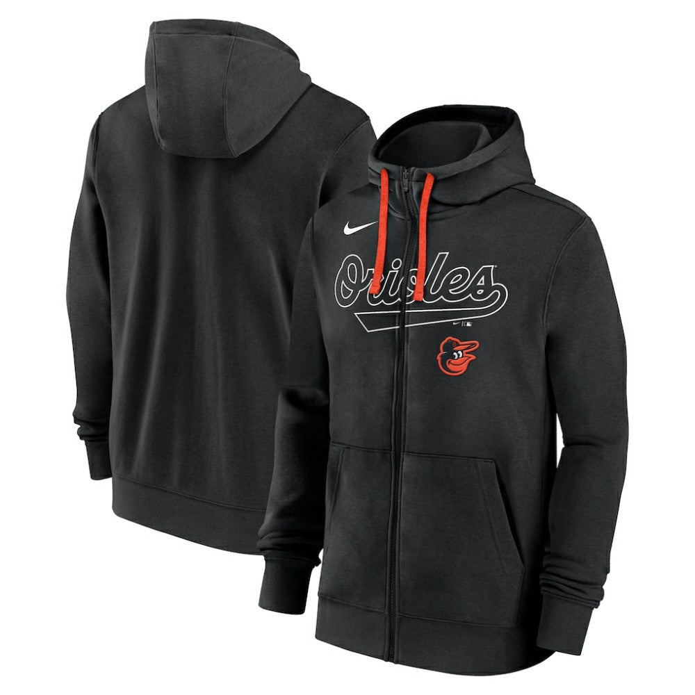 Baltimore Orioles Nike Knockout Script Full-Zip Hoodie On Sale