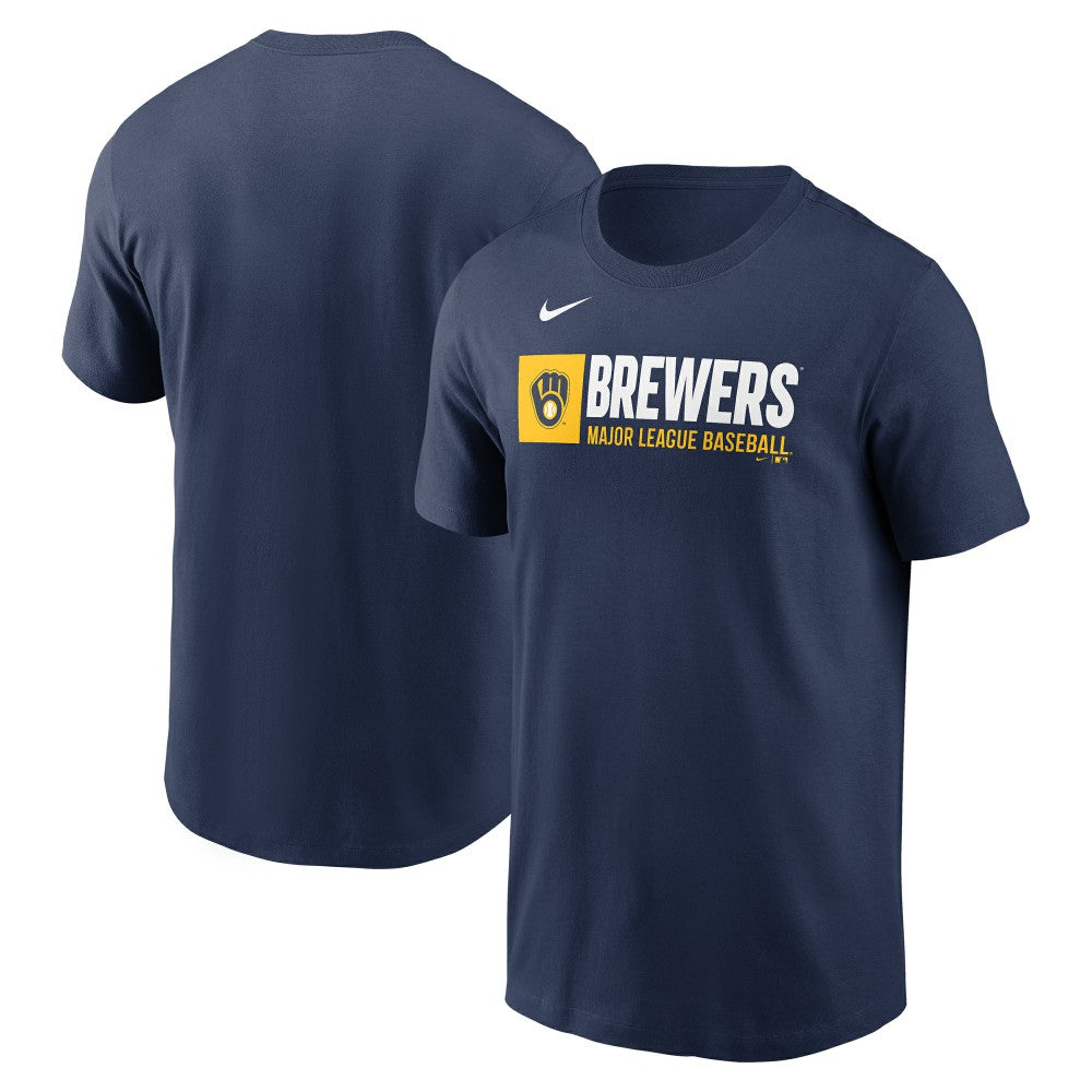 Milwaukee Brewers Nike Team Block T-Shirt Clearance