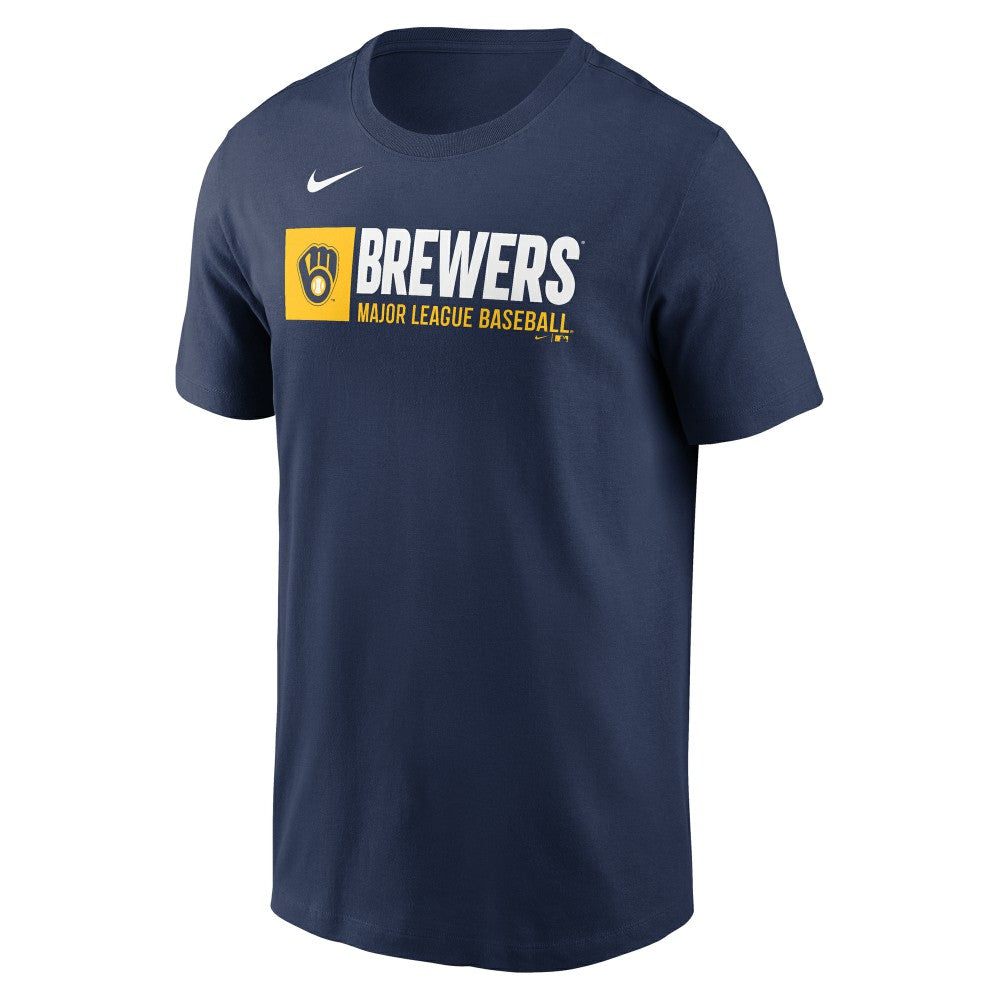 Milwaukee Brewers Nike Team Block T-Shirt Clearance