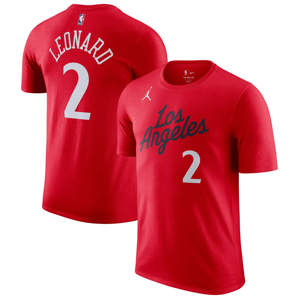 NBA - Kawhi Leonard LA Clippers Jordan Brand Statement Edition Name & Number T-Shirt - Red