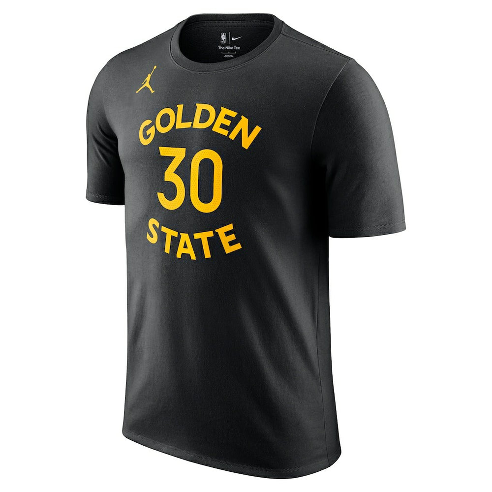 NBA - Stephen Curry Golden State Warriors Jordan Brand Statement Edition Name & Number T-Shirt - Black