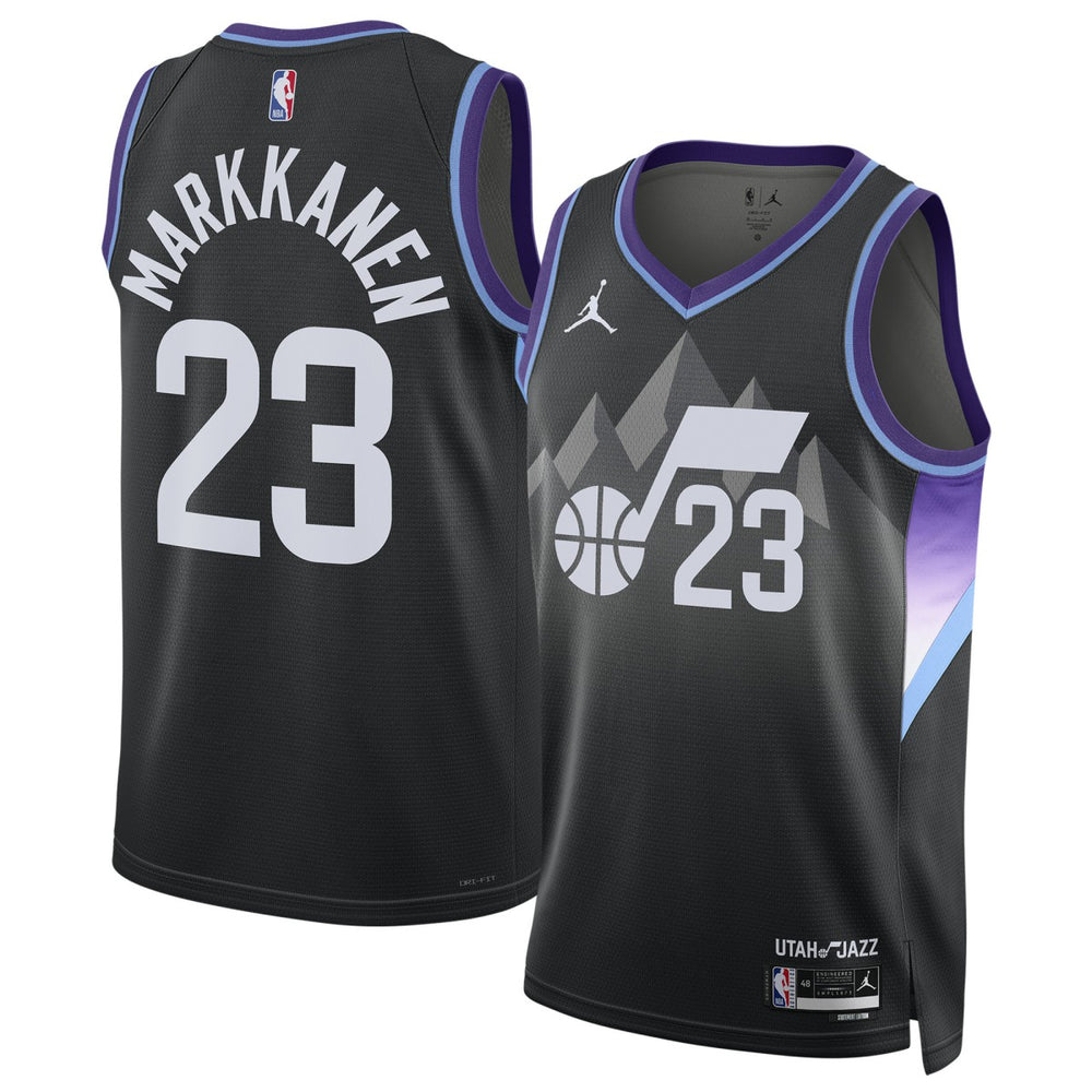 NBA - Lauri Markkanen Utah Jazz Jordan Brand Unisex 2024/25 Swingman Jersey - Statement Edition - Black