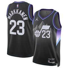 NBA - Lauri Markkanen Utah Jazz Jordan Brand Unisex 2024/25 Swingman Jersey - Statement Edition - Black
