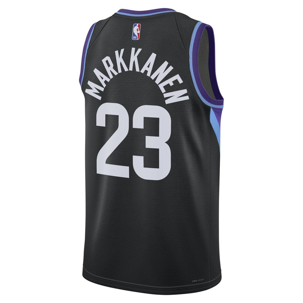 NBA - Lauri Markkanen Utah Jazz Jordan Brand Unisex 2024/25 Swingman Jersey - Statement Edition - Black