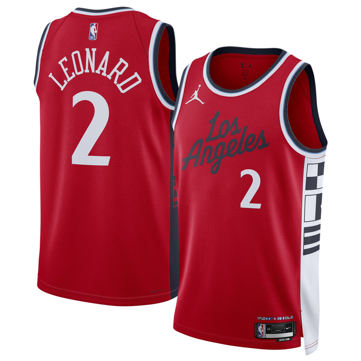 NBA - Kawhi Leonard LA Clippers Jordan Brand Unisex 2024/25 Swingman Jersey - Statement Edition - Red