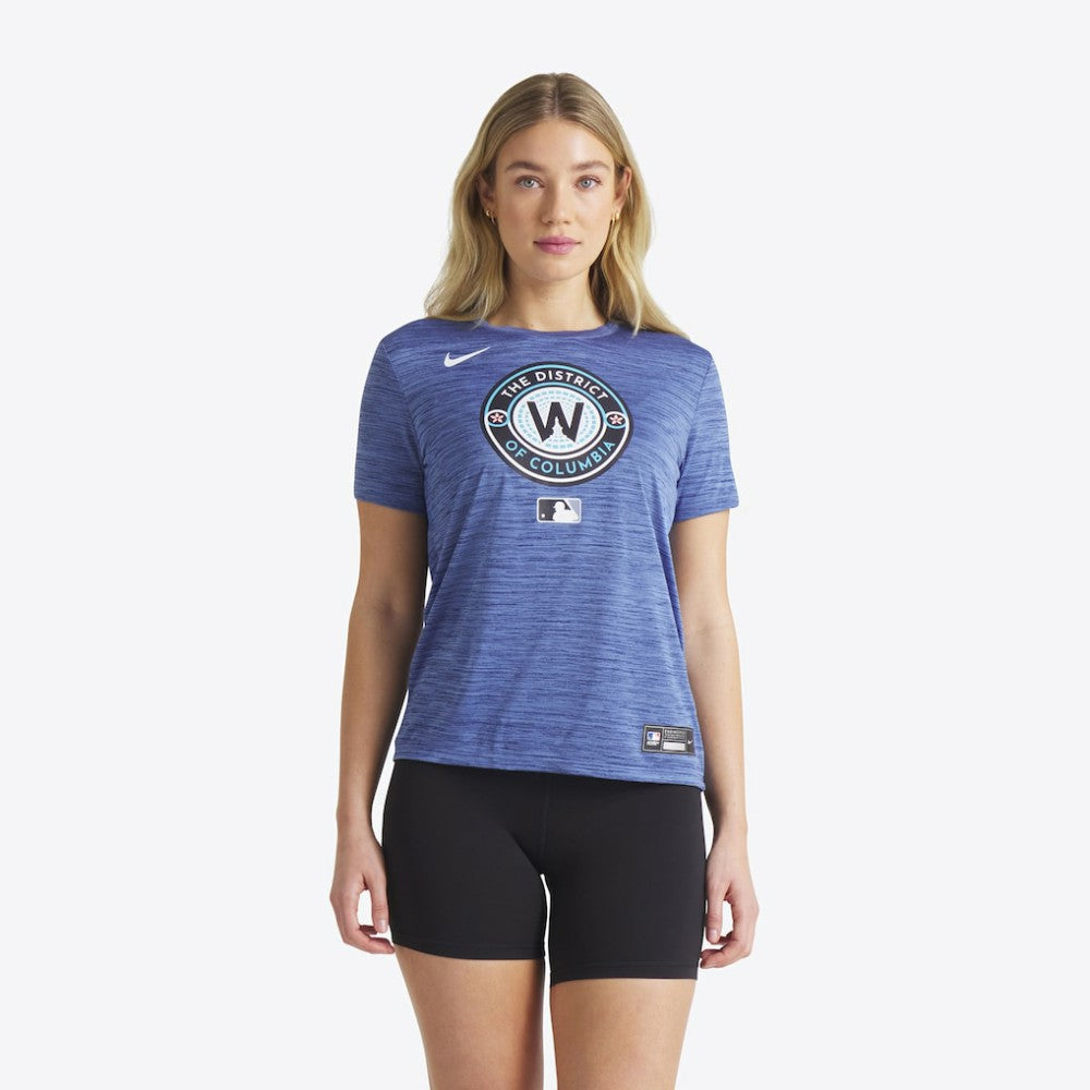 Washington Nationals Nike Women's 2025 City Connect Authentic Collection Velocity Dri-FIT T-Shirt Lifestyle