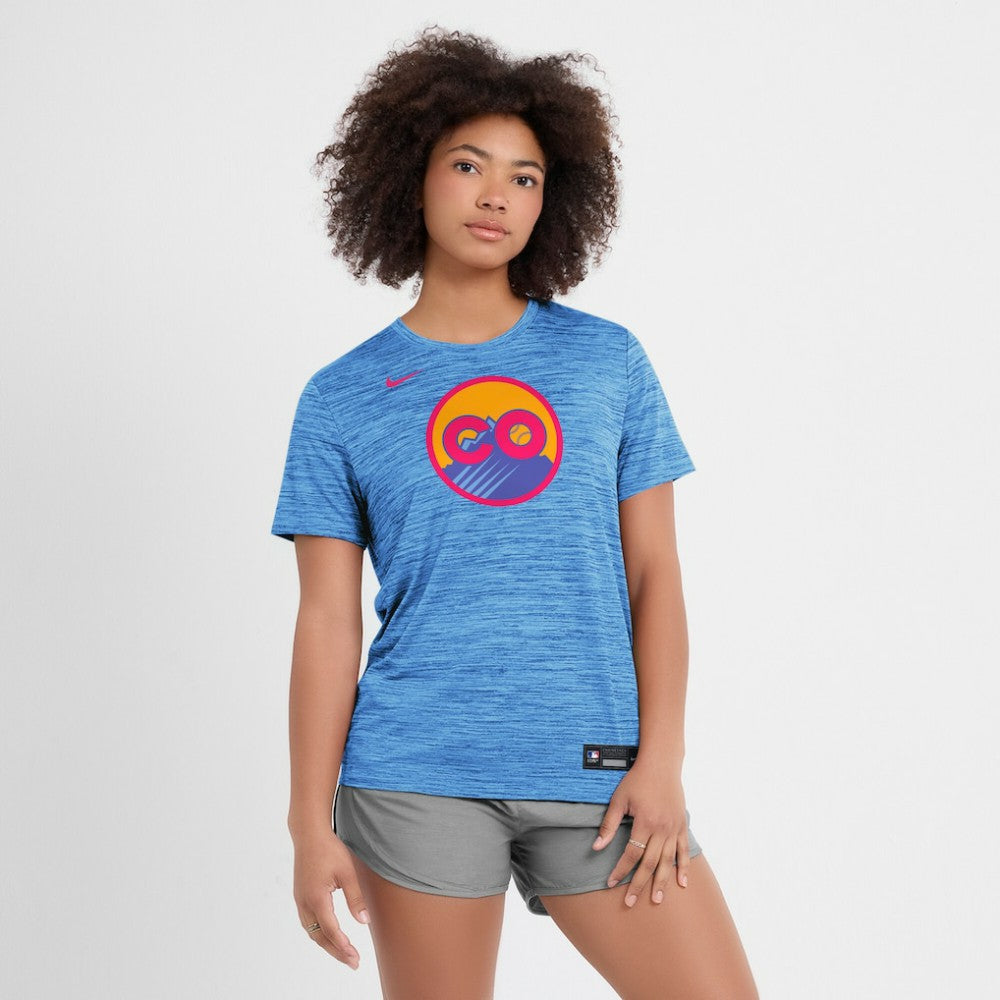 Colorado Rockies Nike Women's 2025 City Connect Authentic Collection Velocity Dri-FIT T-Shirt Sale