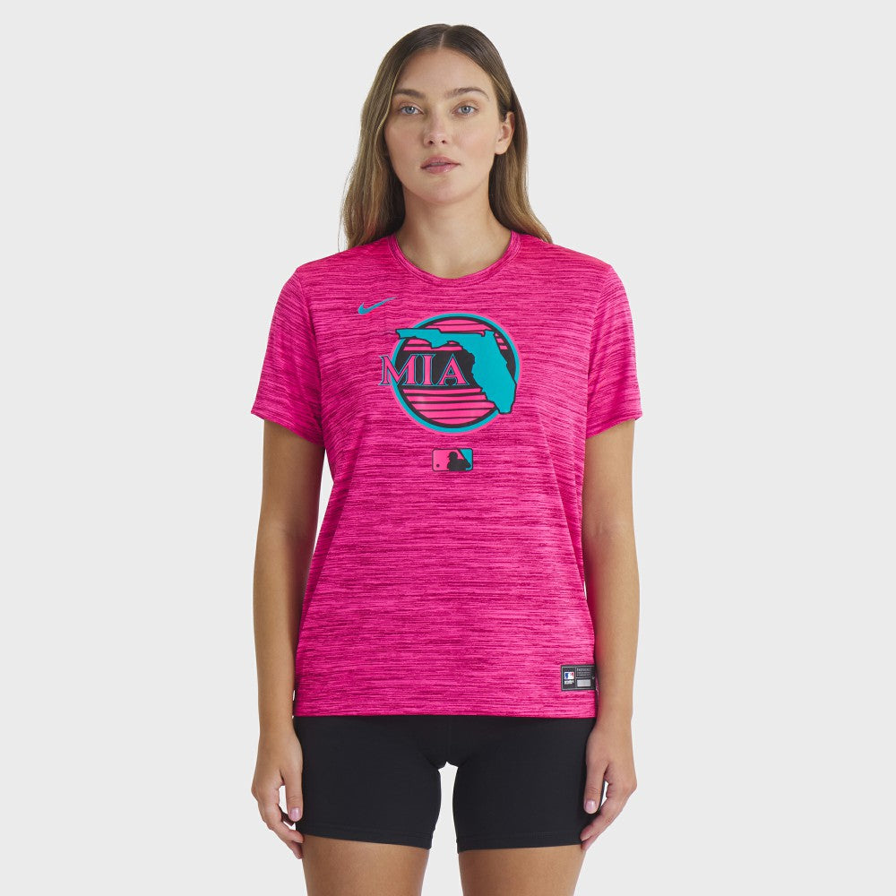 Miami Marlins Nike Women's 2025 City Connect Authentic Collection Velocity Dri-FIT T-Shirt for sale
